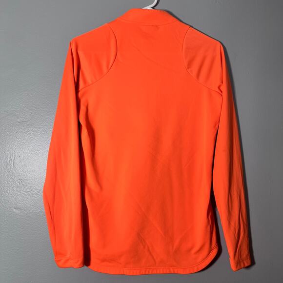 Nike Dri-FIT XS Quarter Zip Pullover Orange Long Sleeve Athletic Top Athleisure - Picture 2 of 7